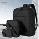 thumbnail image 2 of Mochila Antirrobo Carga Usb Escolar Portátil Casual 3 Piezas Xtellar Color Negro, 2 of 3