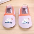 thumbnail image 2 of ZCFZJW Cute Cartoon Pattern Baby Floor Socks Summer Toddler Kids Boys Girls Anti-Slip Slipper Shoes Home Indoor Soft Soled Shoes Socks Z03-Purple 12-18 Months, 2 of 3