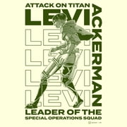 Mens Attack on Titan Leader Levi Ackerman T Shirt
