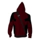thumbnail image 3 of Moonsky Dead-poo& Wolve/rine Hoodies New Action Figures Sweatshirt Boys Girls Winter Pullover Chil-d Tops Clothes Gift Wolverine Costume Adult Zip-Up Hoodie Stage Show Costume#Vermilion L, 3 of 3