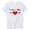 White, variant on YM Womens T-shirts I Love Him Heart Print Matching Couple Valentine's Day Wedding Short Sleeve T-Shirt for Wife/Girlfriend