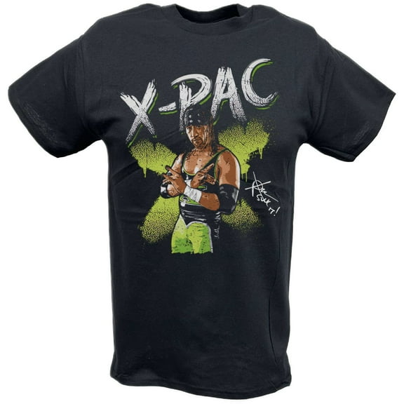 X-Pac Neon Pose Black T-shirt