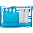 thumbnail image 2 of Mars Wellness Camp Kit - Travel Toiletry Kit w/ Plastic Carry Bag, Toothbrush Holder, Shampoo Bottle - Travel Accessories for Airplane, Camping, & More - Travel Kit for Women, Men & Kids - Blue, 2 of 8