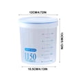thumbnail image 3 of Fufafayo Plastic Airtight Storage Jars, Multipurpose Kitchen Sealed Containers, Grain Cereal Storage Canisters, Reusable Food Storage Pots for Powdered Milk, 3 of 6