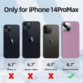 thumbnail image 6 of [5 in 1 for iPhone 14 Pro Max Case 6.7, with 2 Pack Screen Protector + 2 Pack Camera Lens Protector, Liquid Silicone Slim Shockproof Protective Phone Case [Microfiber Lining] (Lilac Purple)……, 6 of 13