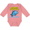 thumbnail image 3 of Inktastic Grandpa's Fishing Buddy (blue) Boys or Girls Long Sleeve Baby Bodysuit, 3 of 5