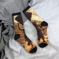 thumbnail image 5 of Pofeuu Egyptian Cat Pharaoh Magic Print Crew Socks, Adult Running Hiking Socks for Youth and Adult, 5 of 6