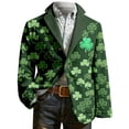 thumbnail image 4 of St. Patrick'S Day Saint Patrick'S Day Print Corduroy For Men Casual Holiday Celebration Suit Jacket, 4 of 4