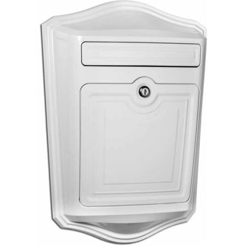 Architectural Mailboxes Maison Locking Wall Mount Mailbox, White by Architectural Mailboxes