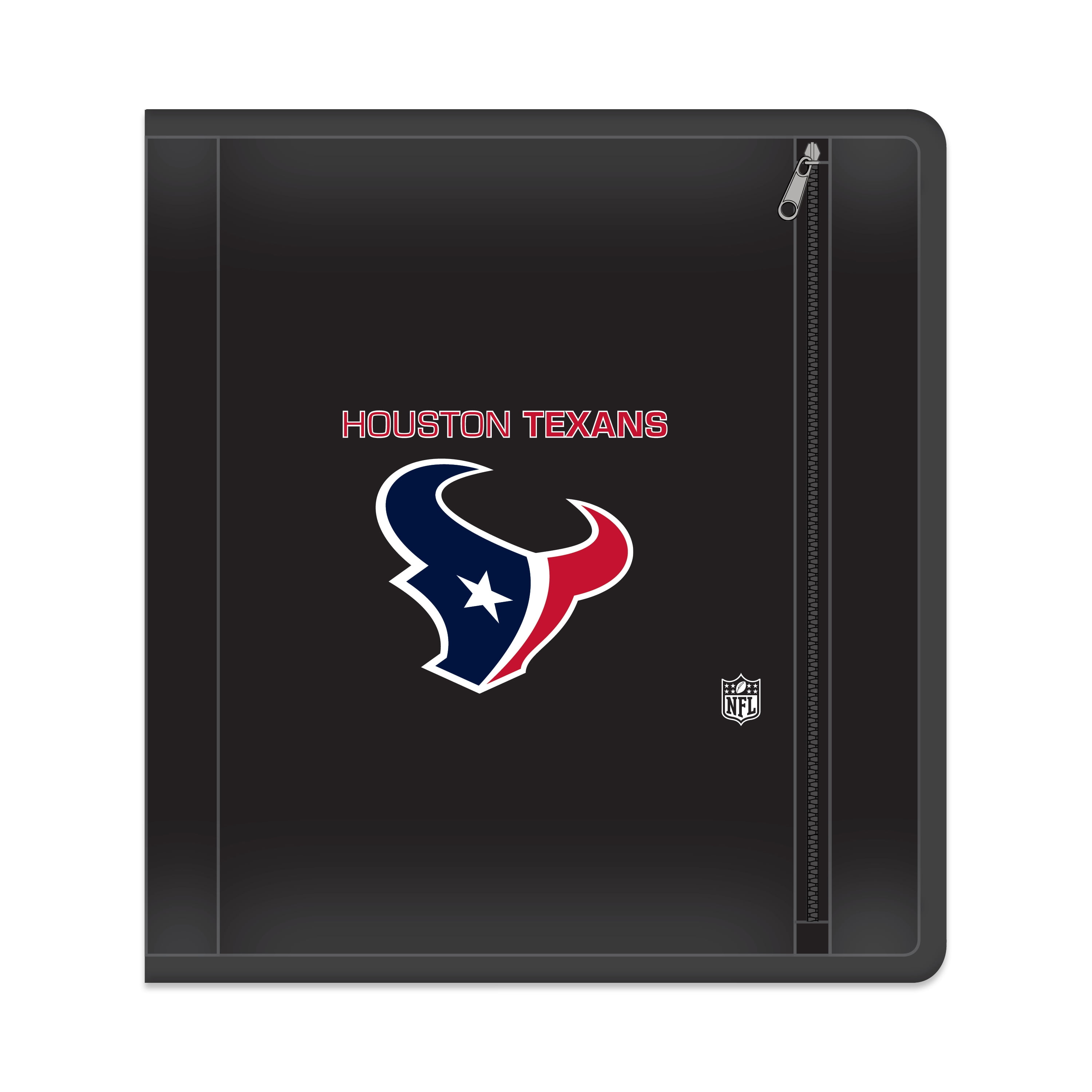 Nfl Houston Texans Zippered 3 Ring Binder 250 Sheet Capacity 1 625 Nfl Houston Texans Zippered 3 Ring Binder 250 Sheet Capacity 1 625 Metal Rings Com