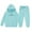 Mint Green, variant on MuXiKeJi Clothes Girls Boys 2pc Tracksuit Athletic Sweatsuits Sets Kids Hoodie Sweatshirt and Jogger Sweatpants Clothing Sets Winter Outfits