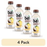 (4 pack) Bai Puna Coconut Pineapple Antioxidant Cocofusion Beverage, 18 Fl. Oz.