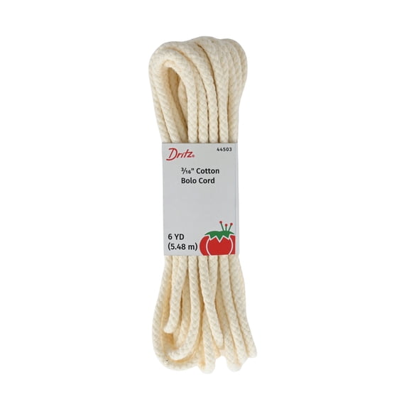 Dritz Cotton Bolo Cord 3/16 Inch Cream, 6 Yards