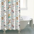 thumbnail image 4 of Colorful Forest Princess Pattern Shower Curtain 72"x72" ,Bathroom Decorative Shower Curtains Set with 12 Hooks,Modern Waterproof Washable Shower Curtain, 4 of 6