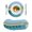 Green, variant on Green Teal Orange Round 13 Inch Placemats Set of 6, Modern Oil Painting Abstract HeatResistant Non Slip Place Mats for Dining Table, Wipeable Braided Kitchen Table Mats for Housewarming
