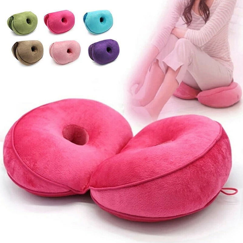 Healifty Coussin de Siège Orthopédique Lift Hips Up Seat Donut Pillow Beautiful Butt Fold Support for Sciatica Tailbone Seat Seat Home Office Purple 