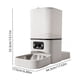 thumbnail image 3 of Comedero automático para mascotas de 6L con doble recipiente, temporizador, control remoto, función de voz, dispensador de comida para perros y gatos, ABS y acero inoxidable, blanco, 3 of 6