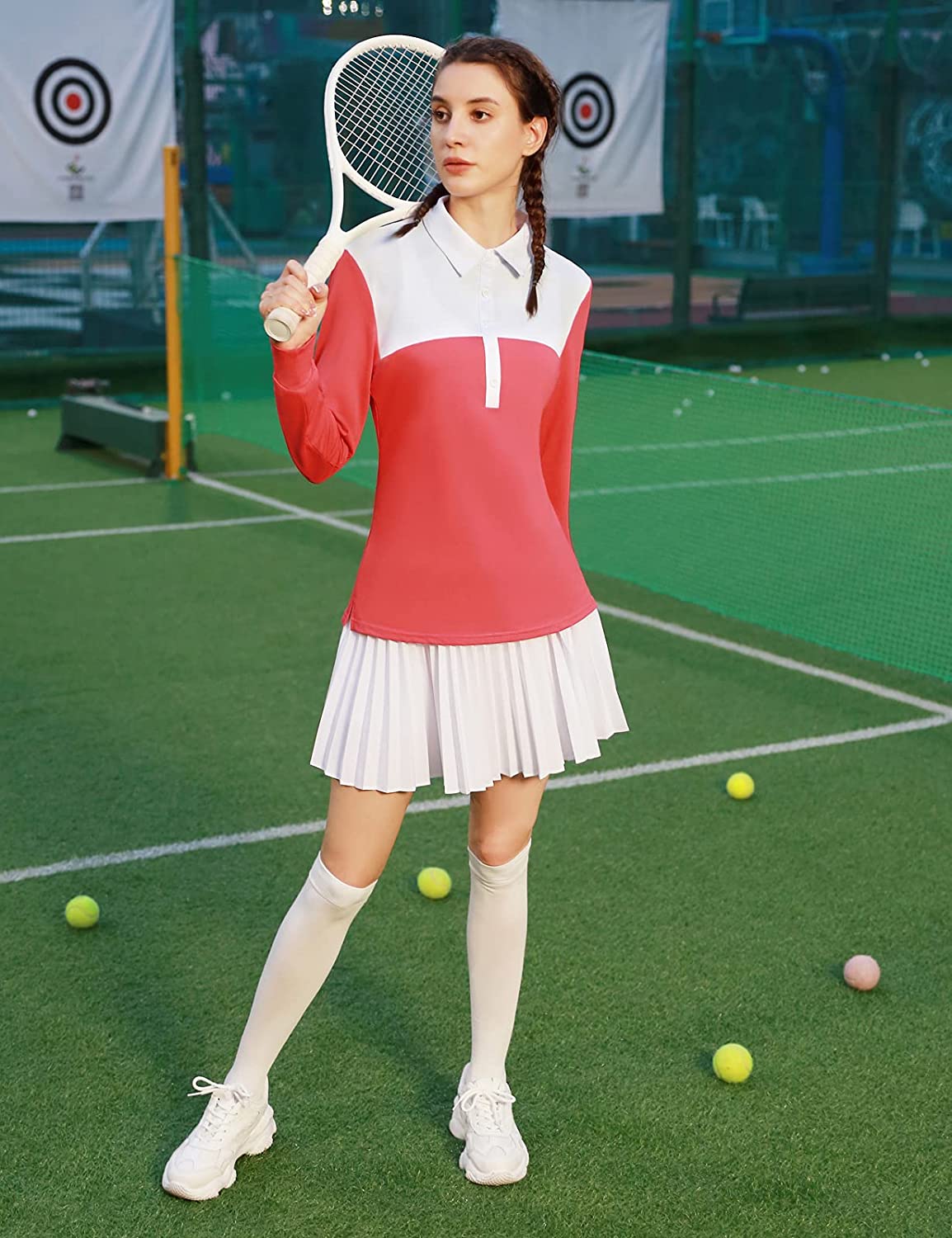 Women's Golf Polo Shirts Long Sleeve 