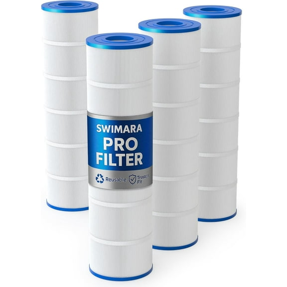 Upgraded 5oz C4030 Pool Filter Cartridges, Compatible with Hayward SwimClear C4000/C4020/C4025/C4030, Replaces OEM CX880XRE, Pleatco PA106, 4-Pack, 424 Sq.Ft Total, Premium Media