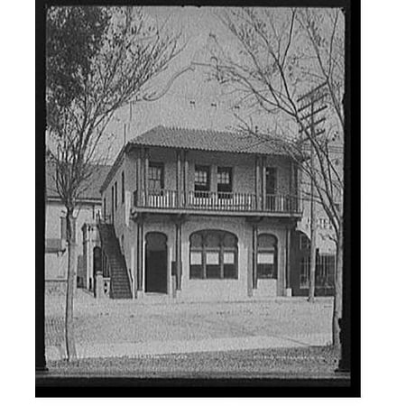 Historic Print, First National Bank, St. Augustine, Fla., 16" x 20"