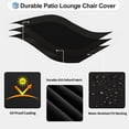 thumbnail image 3 of Funda Impermeable Negra para Sillón Tumbona de Patio OutdoorLines, 3 of 9