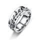 thumbnail image 4 of Anillos de cadena giratoria de acero de titanio para mujeres y hombres, anillo giratorio de descompresión, anillo de cadena multifuncional, abrebotellas, regalo, 4 of 4