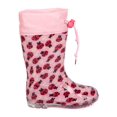 thumbnail image 2 of New Girl Jelly Beans Ladybug PVC Ladybug Lug Sole Drawstring Rain Boot (Toddler), 2 of 5