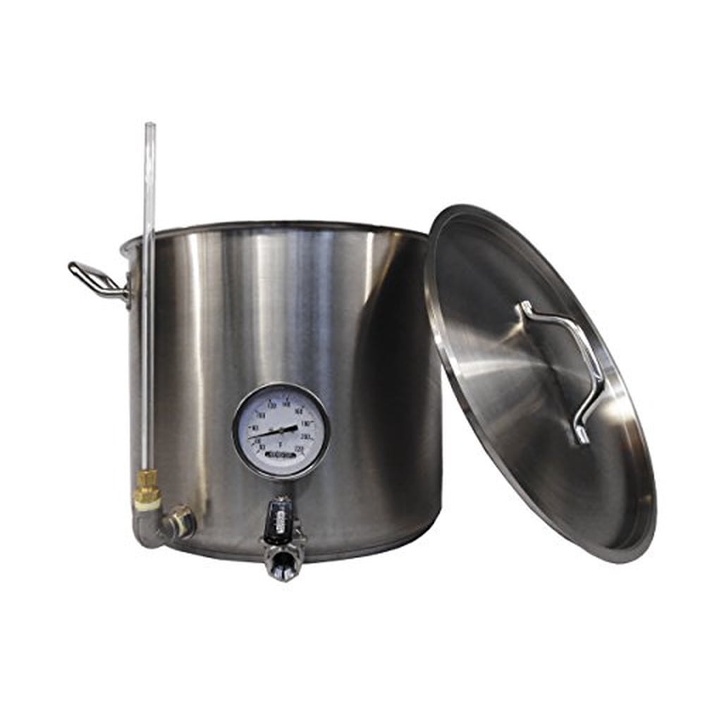 HomeBrewStuff 15 Gallon Kettle Hot Liquor Tank Heavy Duty Stainless