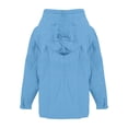thumbnail image 4 of Manteau Grande Taille pour Femmes Mode Décontractée à Capuche Manches Longues Couleur Unie avec Ourlet Rond pour Confort Élégant, 4 of 5
