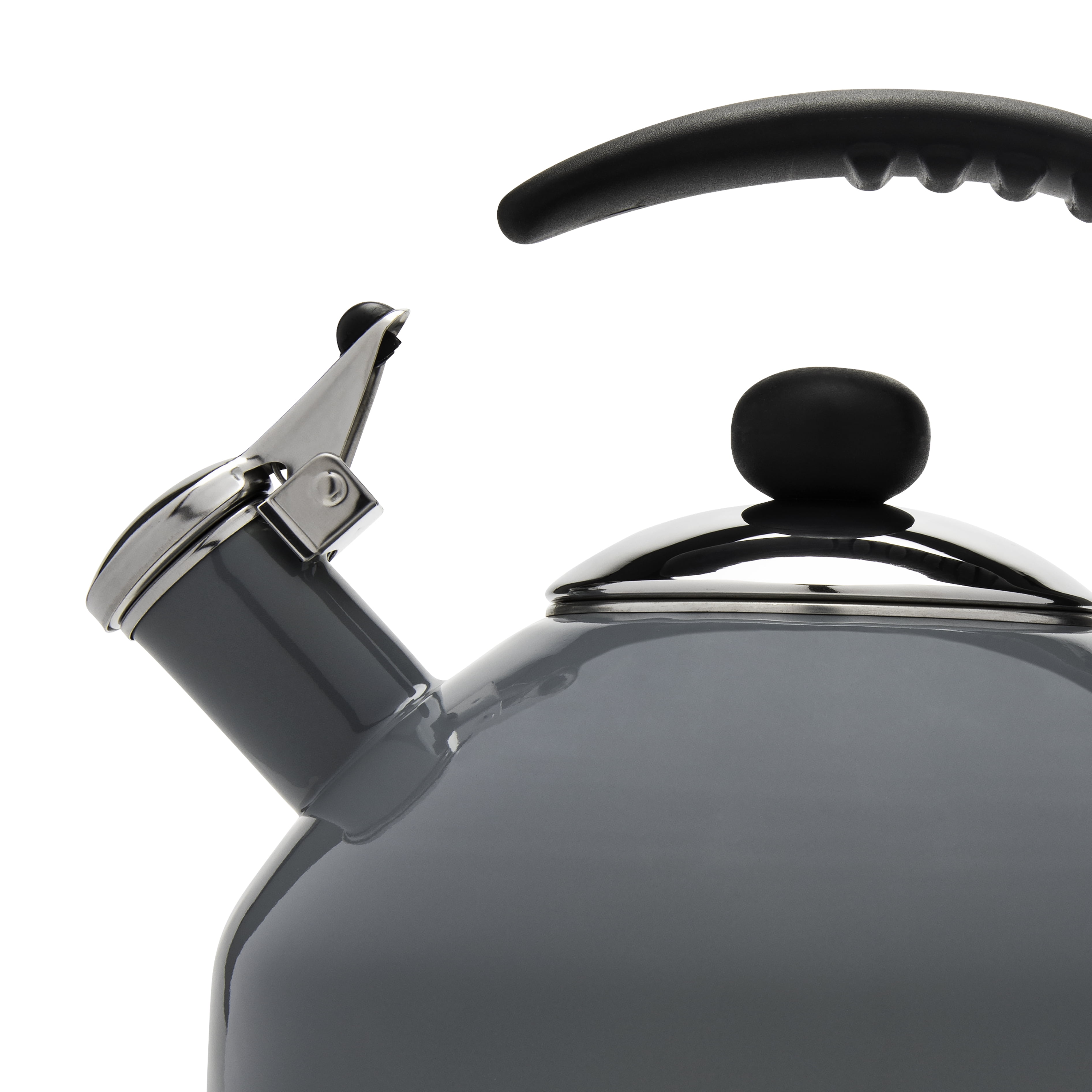 Farberware Omega Stovetop Tea Kettle, Gray, 2.8 qt