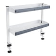 thumbnail image 5 of Miumaeov Clamp-on Desk Shelf 2-Tier Shelving Unit Desk Organizer Shelf Desktop or Under-Desk, 5 of 18