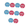 thumbnail image 4 of Siruishop 10 Pieces Classroom Voting Paddles Double Sided Interaction Signs for Office Yes No Pattern, 4 of 8