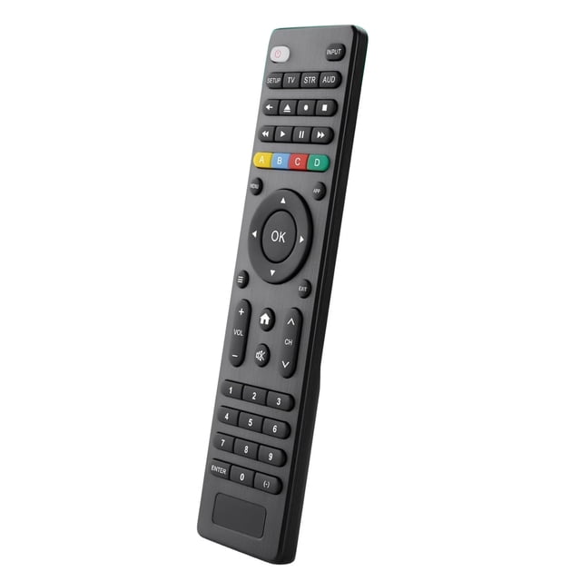 TAPDRA Universal Replacement Remote for Multiple TV Brands for DVD Player VCR Television Easy 3-Step Programming Black Plastic