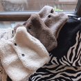 thumbnail image 3 of Fashion Baby Plus Velvet Waistcoat Girls Boys Plush Vest Single Breasted V Neck Autumn Winter Child Warm Teddy Hair Coat, 3 of 6