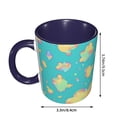 thumbnail image 3 of Colorful Cloud Coffee Mug Fun Custom Ceramic Mugs 11oz Navy Blue, 3 of 5
