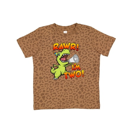 

Inktastic Rawr I m Two Dinosaur Gift Toddler Boy or Toddler Girl T-Shirt