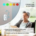 thumbnail image 4 of Caregiver Pagers Wireless Call Button For Elderly Patient Personal In Home Life Alert System, 4 of 5