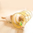 thumbnail image 4 of Jouet Tunnel Pliable de Type S pour Chat avec Plumes pour Chaton Interactif pour Chat d'Intérieur, 4 of 8