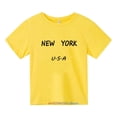 thumbnail image 4 of 2024 HOT New York Boys Tees Camiseta de verano para niños Camiseta de manga corta Ropa para niños Tops estampados para niñas Negro Blanco Gris Rojo Negro Amarillo, 4 of 5