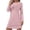 Pink, variant on Winter Dresses for Women Long Sleeve Dress Crew Neck Solid Color Causal Heart Print Winter Fall Dresses 2025