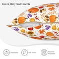 thumbnail image 3 of KLL Autumn Plants Decorative Throw Pillow Covers Velvet Soft for Couch Sofa Bedroom Living Room Outdoor (No pillow core)- 20"x20", 3 of 5