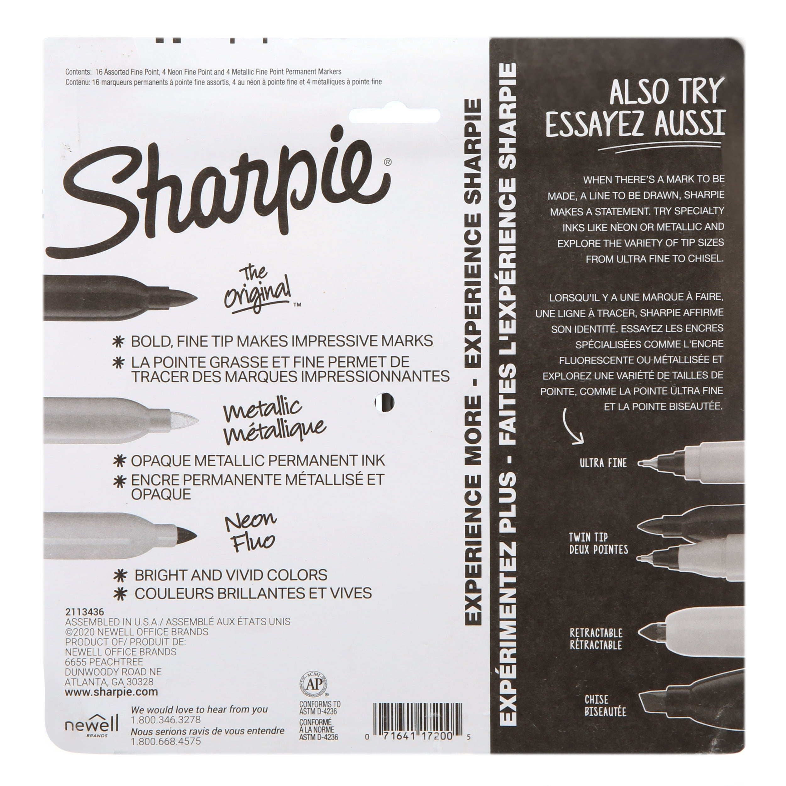 Sharpie Permanent Markers Assorted Colors 24 Count Limited Edition  71641089839
