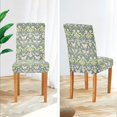 thumbnail image 3 of Yayeee 2 Pack Dining Chair Covers Stretch Parson Chairs Slipcovers Seat Protector, Beige Floral, 3 of 6