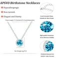 thumbnail image 6 of APSVO Round Necklaces for Women Girls CZ S925 Sterling Silver August Birthstone Pendant with Peridot Birthday Valentines Day Jewelry Gifts Teen Her Mom Adults Wife Lady Girlfriend Kids Ideas, 6 of 9