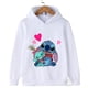 thumbnail image 3 of Sudadera con capucha para niños con estampado de Stitch, estilo kawaii, moda, anime, manga, dibujos animados, ropa informal para niñas y niños, 3 of 5