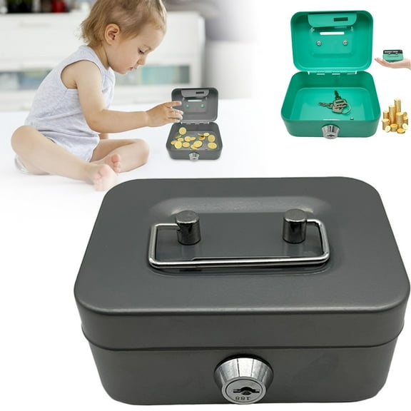 Box With Lock Chest Box Metal Small Modern Holder Bank Lock Box With Key For Prizes Adults Good Choice Of Gift Storage Containers Storage Containers With Lids Plastic Storage Containers Storage Tote