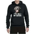 thumbnail image 2 of Wild Bobby, Pitbull to all the Haters Funny, Animal Lover, Unisex Graphic Hoodie Sweatshirt, Black, Small, 2 of 4
