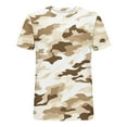 thumbnail image 4 of SSAAVKUY Mens Crew Neck Camo T Shirt Short Sleeve Military Camouflage Performance Athletic Shirt for Outdoor Fishing Hunting White 4, 4 of 5