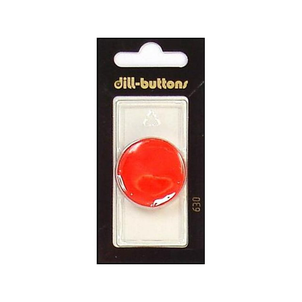 Dill Buttons 28mm 1pc Shank Red