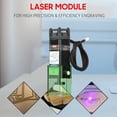 thumbnail image 3 of Module 450nm 10W avec Couvercle de Protection Tête de Gravure à Distance Focale Réglable Graveuse Haute Vitesse Imprimante 3D Routeur Module pour Bricolage Bois Cuir Tissu Papier Découpe Gravure 10W, 3 of 7